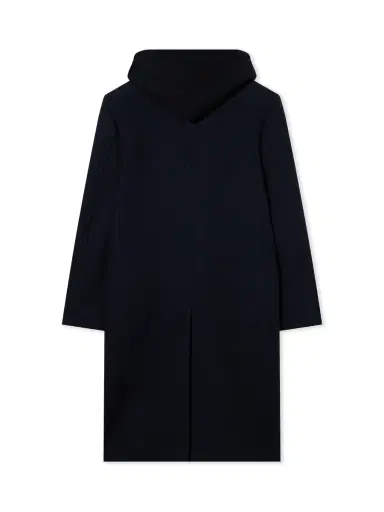 Off-White Wool Varsity Hooded Double-Breasted Coat | Thumbnail 2 Off-White Wool Varsity Hooded Double-Breasted Coat | Thumbnail 2