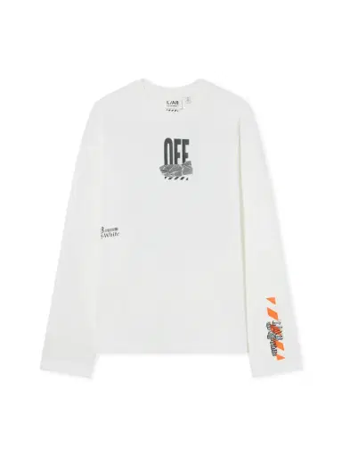 Off-White L/AB Off Active Tape Long-Sleeved T-Shirt | Thumbnail 1 Off-White L/AB Off Active Tape Long-Sleeved T-Shirt | Thumbnail 1