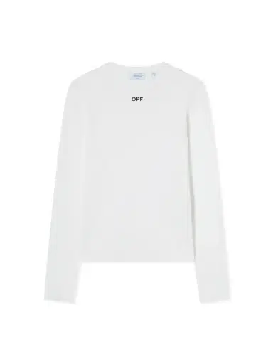 Off-White Off Stamp Ribbed Long Sleeves T-Shirt | Thumbnail 1 Off-White Off Stamp Ribbed Long Sleeves T-Shirt | Thumbnail 1