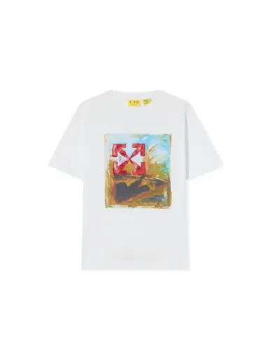 Off-White Arrow Painting Short Sleeve T-Shirt | Thumbnail 2 Off-White Arrow Painting Short Sleeve T-Shirt | Thumbnail 2