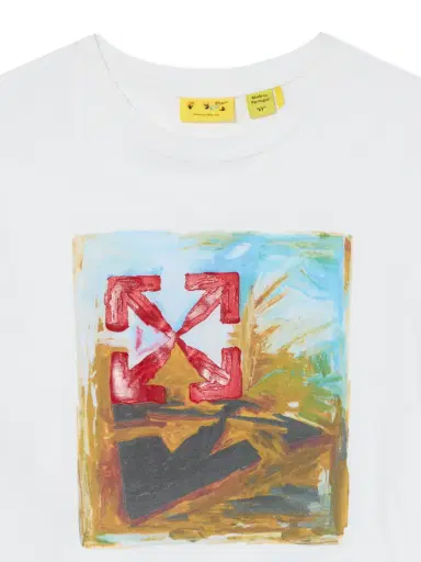 Off-White Arrow Painting Short Sleeve T-Shirt | Thumbnail 3 Off-White Arrow Painting Short Sleeve T-Shirt | Thumbnail 3