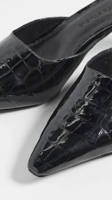 Black Suede Studio Riley 50 Heels BLACK CROC PATENT LEATHER | Thumbnail 6 Black Suede Studio Riley 50 Heels BLACK CROC PATENT LEATHER | Thumbnail 6