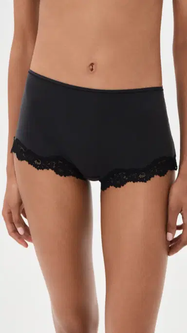 Skims Fits Everybody Lace Boy Shorts Onyx | Thumbnail 2 Skims Fits Everybody Lace Boy Shorts Onyx | Thumbnail 2