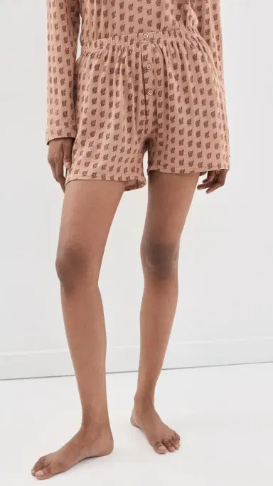 The Great. The Jersey Boxer Shorts Rose Print | Thumbnail 2 The Great. The Jersey Boxer Shorts Rose Print | Thumbnail 2