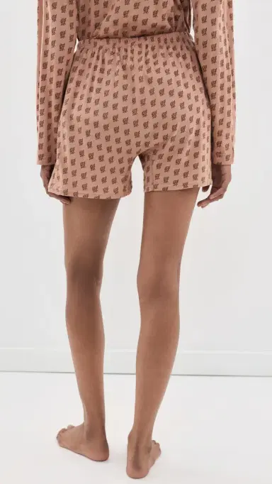 The Great. The Jersey Boxer Shorts Rose Print | Thumbnail 3 The Great. The Jersey Boxer Shorts Rose Print | Thumbnail 3