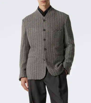 Giorgio Armani Cashmere and wool-blend blazer | Thumbnail 5 Giorgio Armani Cashmere and wool-blend blazer | Thumbnail 5