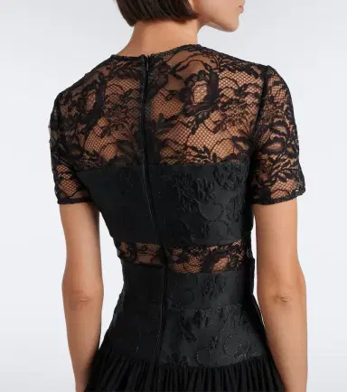 Elie Saab Lace midi dress | Thumbnail 2 Elie Saab Lace midi dress | Thumbnail 2