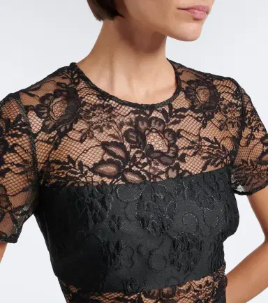 Elie Saab Lace midi dress | Thumbnail 3 Elie Saab Lace midi dress | Thumbnail 3