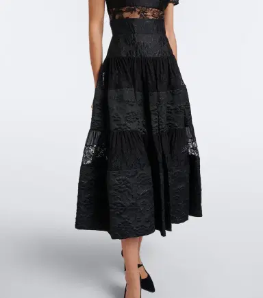 Elie Saab Lace midi dress | Thumbnail 4 Elie Saab Lace midi dress | Thumbnail 4