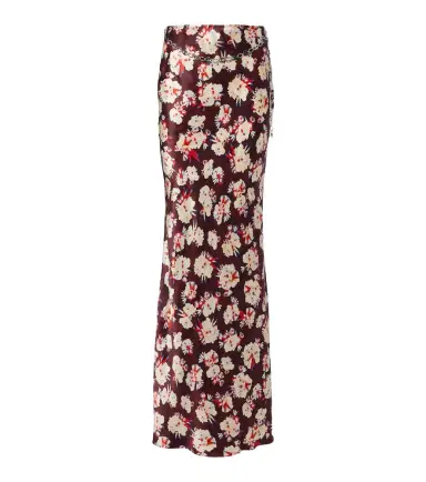 Rabanne Chain-detail floral silk maxi skirt | Thumbnail 1 Rabanne Chain-detail floral silk maxi skirt | Thumbnail 1
