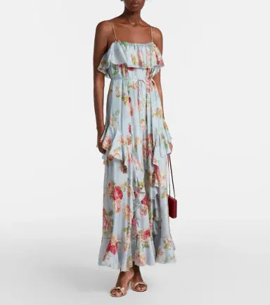 Zimmermann Roselight floral ruffled silk maxi dress | Thumbnail 3 Zimmermann Roselight floral ruffled silk maxi dress | Thumbnail 3