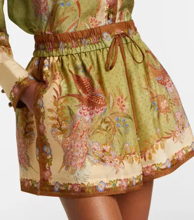 Zimmermann Indra printed silk shorts | Thumbnail 2 Zimmermann Indra printed silk shorts | Thumbnail 2
