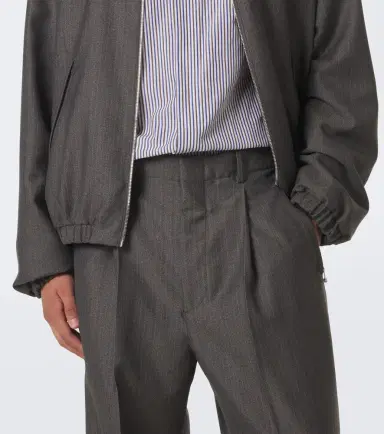 Bottega Veneta Pinstripe wool and mohair wide-leg pants | Thumbnail 4 Bottega Veneta Pinstripe wool and mohair wide-leg pants | Thumbnail 4
