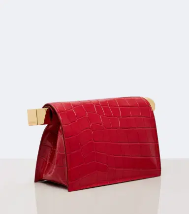 Jacquemus Rond Carré Small croc-effect leather clutch | Thumbnail 4 Jacquemus Rond Carré Small croc-effect leather clutch | Thumbnail 4