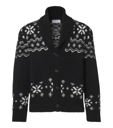 Thom Browne Fair Isle intarsia cashmere cardigan | Thumbnail 1 Thom Browne Fair Isle intarsia cashmere cardigan | Thumbnail 1