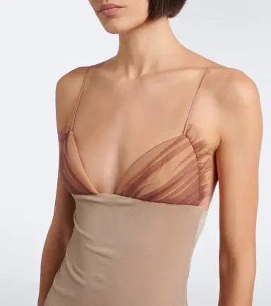 Nensi Dojaka Sheer tulle maxi dress | Thumbnail 5 Nensi Dojaka Sheer tulle maxi dress | Thumbnail 5