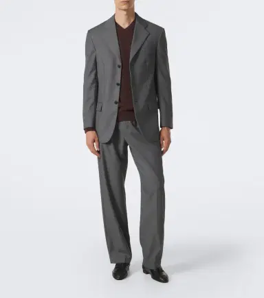 The Row Tavel virgin wool mouliné suit pants | Thumbnail 2 The Row Tavel virgin wool mouliné suit pants | Thumbnail 2