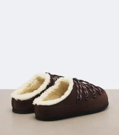 Prada Shearling-lined suede mules | Thumbnail 4 Prada Shearling-lined suede mules | Thumbnail 4