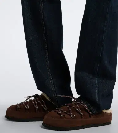 Prada Shearling-lined suede mules | Thumbnail 5 Prada Shearling-lined suede mules | Thumbnail 5