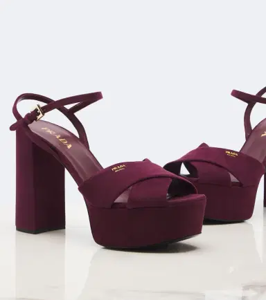 Prada Suede platform sandals | Thumbnail 2 Prada Suede platform sandals | Thumbnail 2