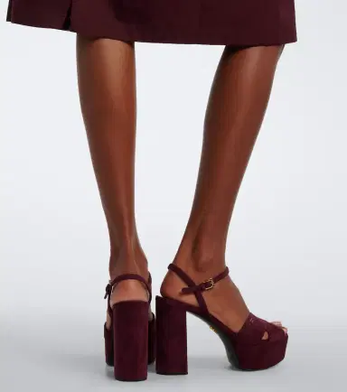 Prada Suede platform sandals | Thumbnail 5 Prada Suede platform sandals | Thumbnail 5