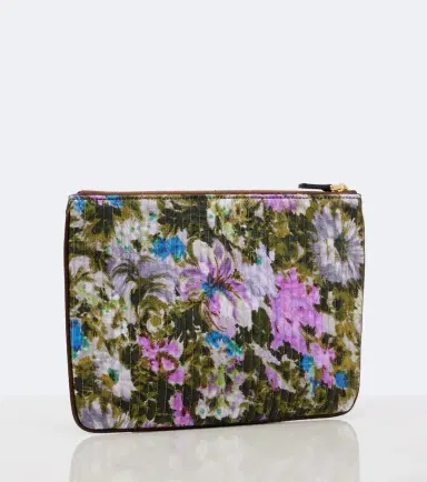 Valentino Garavani VLogo floral jacquard pouch | Thumbnail 4 Valentino Garavani VLogo floral jacquard pouch | Thumbnail 4