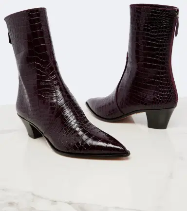 Aquazzura Brunswick croc-effect leather ankle boots | Thumbnail 3 Aquazzura Brunswick croc-effect leather ankle boots | Thumbnail 3
