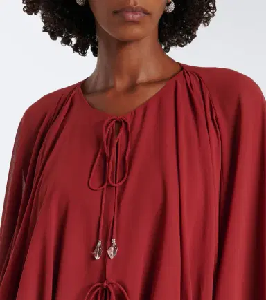 DE LA VALI Eulalia gathered chiffon maxi dress | Thumbnail 6 DE LA VALI Eulalia gathered chiffon maxi dress | Thumbnail 6