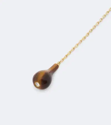 TOTEME Tiger's Eye embellished 18kt gold-plated necklace | Thumbnail 3 TOTEME Tiger's Eye embellished 18kt gold-plated necklace | Thumbnail 3