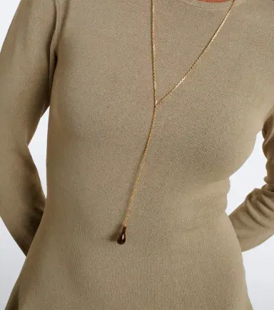 TOTEME Tiger's Eye embellished 18kt gold-plated necklace | Thumbnail 5 TOTEME Tiger's Eye embellished 18kt gold-plated necklace | Thumbnail 5