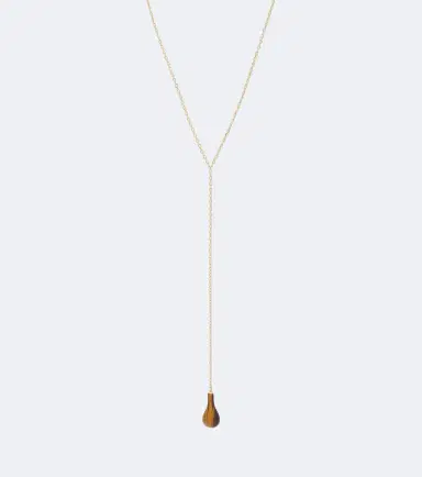 TOTEME Tiger's Eye embellished 18kt gold-plated necklace | Thumbnail 1 TOTEME Tiger's Eye embellished 18kt gold-plated necklace | Thumbnail 1