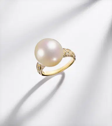 Suzanne Kalan 18kt gold ring with pearl and diamonds | Thumbnail 5 Suzanne Kalan 18kt gold ring with pearl and diamonds | Thumbnail 5