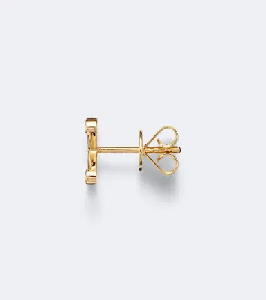 Sophie Bille Brahe Initial Petite K 18kt gold single earring with diamonds | Thumbnail 4 Sophie Bille Brahe Initial Petite K 18kt gold single earring with diamonds | Thumbnail 4