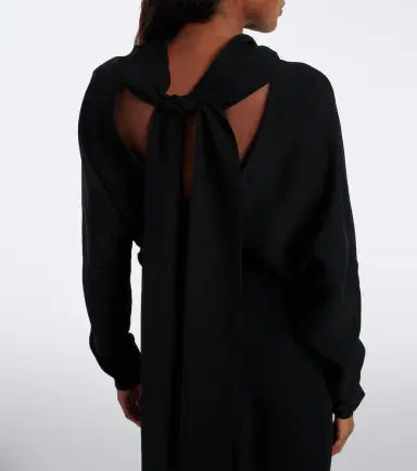 TOTEME Draped turtleneck cady midi dress | Thumbnail 7 TOTEME Draped turtleneck cady midi dress | Thumbnail 7