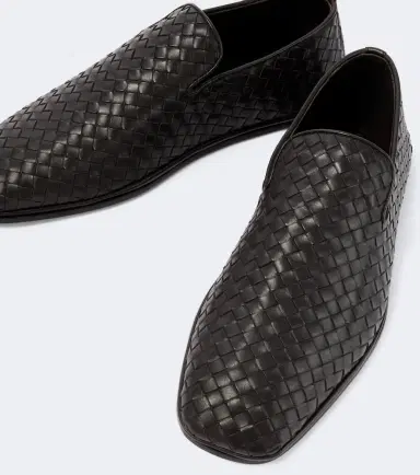 Bottega Veneta Palazzo Intrecciato leather slip-on shoes | Thumbnail 3 Bottega Veneta Palazzo Intrecciato leather slip-on shoes | Thumbnail 3