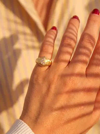 Wish Fine Jewelry 1.02ct Diamond 18K Gold Italy Ring | Thumbnail 4 Wish Fine Jewelry 1.02ct Diamond 18K Gold Italy Ring | Thumbnail 4