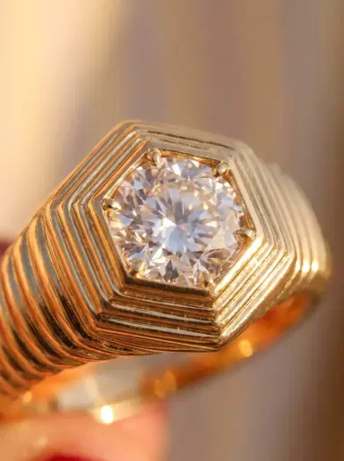 Wish Fine Jewelry 1.02ct Diamond 18K Gold Italy Ring | Thumbnail 5 Wish Fine Jewelry 1.02ct Diamond 18K Gold Italy Ring | Thumbnail 5