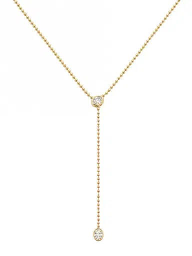 Wish Fine Jewelry 1.81ct Diamond 18K Gold Lariat Necklace | Thumbnail 1 Wish Fine Jewelry 1.81ct Diamond 18K Gold Lariat Necklace | Thumbnail 1