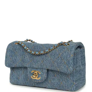 Chanel Chanel Mini "Souplissimo" Flap Bag Blue Denim Gold Hardware | Thumbnail 5 Chanel Chanel Mini "Souplissimo" Flap Bag Blue Denim Gold Hardware | Thumbnail 5