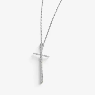 Crivelli Crivelli 18K White Gold Diamond Cross Pendant Necklace by The Solist | Thumbnail 4 Crivelli Crivelli 18K White Gold Diamond Cross Pendant Necklace by The Solist | Thumbnail 4