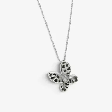Crivelli Crivelli Butterfly 18K White Gold Diamond Pendant Necklace by The Solist | Thumbnail 4 Crivelli Crivelli Butterfly 18K White Gold Diamond Pendant Necklace by The Solist | Thumbnail 4