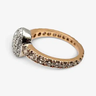 Crivelli Crivelli Girodito 18K Rose Gold White & Brown Diamond Ring Sz. 7 by The Solist | Thumbnail 3 Crivelli Crivelli Girodito 18K Rose Gold White & Brown Diamond Ring Sz. 7 by The Solist | Thumbnail 3