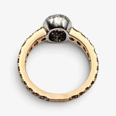 Crivelli Crivelli Girodito 18K Rose Gold White & Brown Diamond Ring Sz. 7 by The Solist | Thumbnail 4 Crivelli Crivelli Girodito 18K Rose Gold White & Brown Diamond Ring Sz. 7 by The Solist | Thumbnail 4