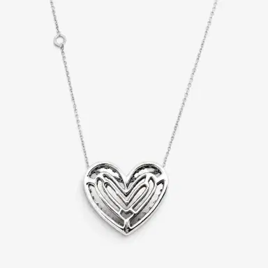 Crivelli Crivelli Heart 18K White Gold Diamond Pendant Necklace by The Solist | Thumbnail 2 Crivelli Crivelli Heart 18K White Gold Diamond Pendant Necklace by The Solist | Thumbnail 2