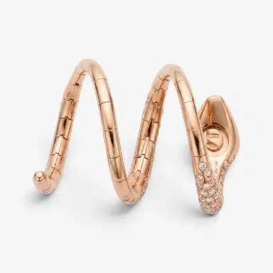 Crivelli Crivelli Ricciolo Snake 18K Yellow Gold & Stainless Steel Diamond Ring Sz. 6.25 by The Solist | Thumbnail 2 Crivelli Crivelli Ricciolo Snake 18K Yellow Gold & Stainless Steel Diamond Ring Sz. 6.25 by The Solist | Thumbnail 2