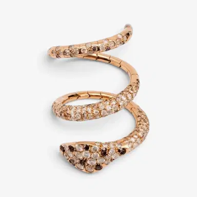 Crivelli Crivelli Ricciolo Snake 18K Yellow Gold & Stainless Steel Diamond Ring Sz. 6.25 by The Solist | Thumbnail 3 Crivelli Crivelli Ricciolo Snake 18K Yellow Gold & Stainless Steel Diamond Ring Sz. 6.25 by The Solist | Thumbnail 3