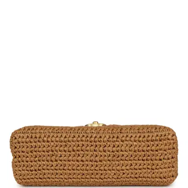 Chanel Chanel Small Kelly Shopper Dark Beige Raffia Brushed Gold Hardware | Thumbnail 6 Chanel Chanel Small Kelly Shopper Dark Beige Raffia Brushed Gold Hardware | Thumbnail 6
