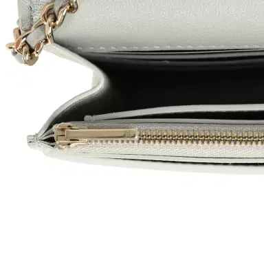 Chanel Chanel Wallet On Chain WOC Silver Metallic Lizard Embossed Calfskin Light Gold Hardware | Thumbnail 10 Chanel Chanel Wallet On Chain WOC Silver Metallic Lizard Embossed Calfskin Light Gold Hardware | Thumbnail 10