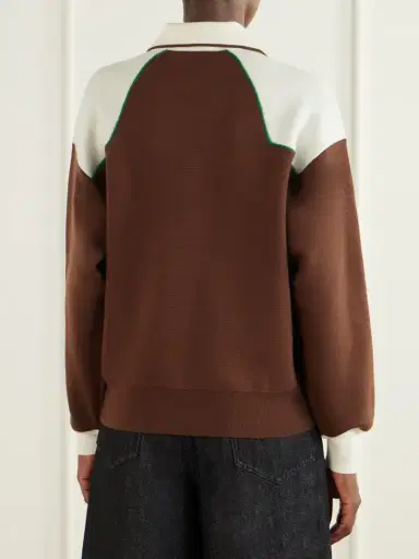 ALÉMAIS Lasso Intarsia-knit Merino Wool-blend Polo Sweater | Thumbnail 4 ALÉMAIS Lasso Intarsia-knit Merino Wool-blend Polo Sweater | Thumbnail 4