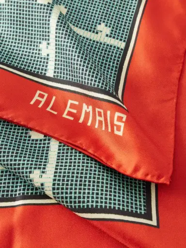ALÉMAIS Ace Printed Silk-twill Scarf | Thumbnail 4 ALÉMAIS Ace Printed Silk-twill Scarf | Thumbnail 4